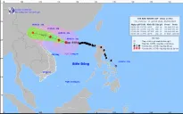 Siêu bão số 3 giật trên cấp 17, cách Quảng Ninh khoảng 570 km