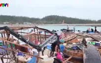 Người dân Cô Tô nhanh chóng khắc phục thiệt hại sau bão số 3