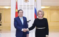 Chủ tịch Quốc hội Trần Thanh Mẫn hội đàm với Chủ tịch Hội đồng Liên bang, Quốc hội Liên bang Nga