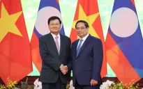 Thủ tướng Phạm Minh Chính hội kiến Tổng Bí thư, Chủ tịch nước Lào