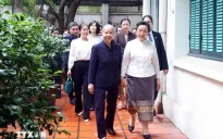 Phu nhân Tổng Bí thư, Chủ tịch Lào thăm Phu nhân cố Tổng Bí thư Nguyễn Phú Trọng