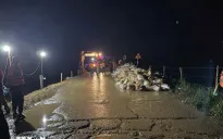 Xảy ra 25 sự cố đê điều do ảnh hưởng của mưa lũ lớn tại 9 tỉnh, thành phố