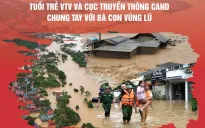 Thanh niên VTV chung tay hỗ trợ người dân bị ảnh hưởng bởi lũ lụt sau bão số 3