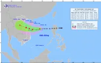 Áp thấp nhiệt đới có khả năng mạnh lên thành bão giật cấp 10