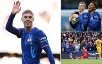 Palmer ghi 4 bàn, Chelsea thắng đậm Brighton