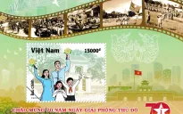 Phát hành bộ tem chào mừng 70 năm Ngày Giải phóng Thủ đô