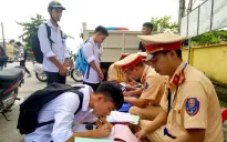 Bình Thuận: Phát hiện hàng trăm trường hợp học sinh vi phạm giao thông