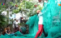 Tái chế lưới cũ để bảo vệ môi trường tại Phú Yên