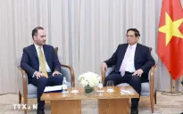 Thủ tướng Phạm Minh Chính tiếp lãnh đạo các doanh nghiệp, tổ chức tài chính hàng đầu Qatar