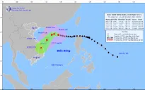 Bão số 7 cách quần đảo Hoàng Sa khoảng 400 km