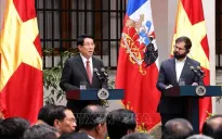 Chủ tịch nước Lương Cường và Tổng thống Chile Gabriel Boric gặp gỡ báo chí