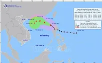 Bão số 8 di chuyển theo hướng Tây Bắc, gió giật cấp 12