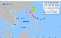 Bão Usagi áp sát Biển Đông, gió giật trên 130 km/giờ