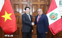 Chủ tịch nước Lương Cường hội kiến Chủ tịch Hội đồng Bộ trưởng Peru