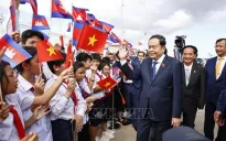 Chủ tịch Quốc hội Trần Thanh Mẫn bắt đầu thăm chính thức Campuchia