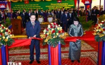 Chủ tịch Quốc hội Trần Thanh Mẫn dự lễ khánh thành tòa nhà hành chính Quốc hội Campuchia