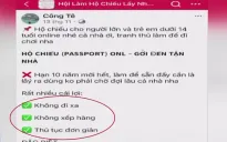 Cảnh giác với rủi ro từ dịch vụ làm hộ chiếu trực tuyến