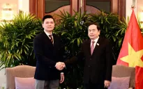 Chủ tịch Quốc hội Trần Thanh Mẫn tiếp lãnh đạo Tập đoàn Sembcorp