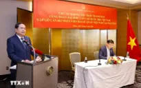 Chủ tịch Quốc hội Trần Thanh Mẫn gặp gỡ cán bộ, nhân viên Đại sứ quán Việt Nam tại Nhật Bản