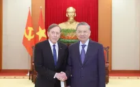 Tổng Bí thư Tô Lâm tiếp Chủ tịch Viện toàn cầu Quỹ đầu tư Kohlberg Kravis Roberts