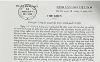 Bí thư Thành ủy Hà Nội gửi thư khen lực lượng phá vụ án liên quan Tiktoker Mr Pips