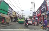 Xử lý tài xế xe bus vượt đèn đỏ, vi phạm giao thông tại TP Hồ Chí Minh