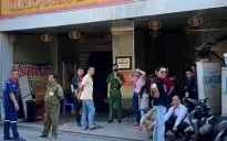 Nam bảo vệ tử vong bất thường trước quán massage ở TP Hồ Chí Minh