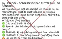 Người phụ nữ ở Hà Nội bị lừa hơn 1 tỷ đồng khi đăng ký khóa học bóng rổ cho con trên mạng