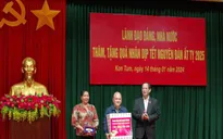 Phó Chủ tịch Quốc hội Trần Quang Phương thăm, tặng quà Tết tại Kon Tum