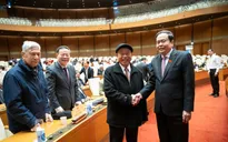 Chủ tịch Quốc hội Trần Thanh Mẫn gặp mặt các đồng chí nguyên lãnh đạo Quốc hội