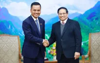 Thủ tướng Phạm Minh Chính tiếp Phó Thủ tướng, Bộ trưởng Bộ Nội vụ Campuchia