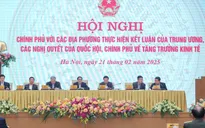 Hội nghị Chính phủ với các địa phương về tăng trưởng kinh tế