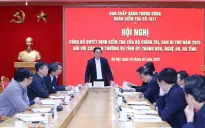 Thành lập Đoàn kiểm tra Ban Thường vụ Tỉnh ủy Thanh Hóa, Nghệ An và Hà Tĩnh