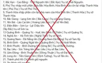 Cảnh giác với thông tin sai sự thật về việc sáp nhập các tỉnh thành