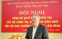 Công bố quyết định kiểm tra của Bộ Chính trị, Ban Bí thư đối với Ban Thường vụ Tỉnh ủy Lâm Đồng