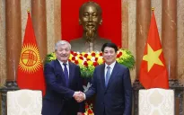 Chủ tịch nước Lương Cường tiếp Thủ tướng Kyrgyzstan