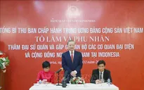 Tổng Bí thư Tô Lâm thăm Đại sứ quán, gặp gỡ cán bộ các cơ quan đại diện và cộng đồng người Việt Nam tại Indonesia