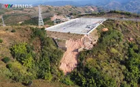 Trạm cắt 220kV Bờ Y bị sạt lở nghiêm trọng