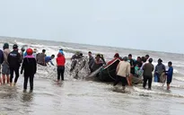 3 thuyền bị sóng đánh chìm, 6 ngư dân được cứu sống