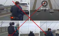 CSGT Hà Nội nhanh chóng xác minh, xử lý nhóm thanh niên vi phạm trên cầu Nhật Tân