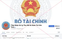 Giả mạo trang facebook của Bộ Tài chính để lừa đảo