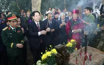 Chủ tịch nước Lương Cường dâng hương Giỗ Tổ Hùng Vương