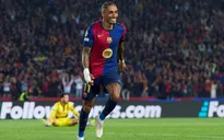 Raphinha tiệm cận kỷ lục Champions League của Ronaldo