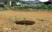 Bắc Kạn: Mới xuất hiện thêm một hố sụt lún