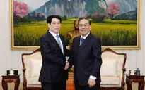 Chủ tịch nước Lương Cường gặp các đồng chí nguyên lãnh đạo cấp cao Lào