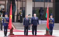 Lễ đón Tổng Bí thư Tô Lâm thăm cấp Nhà nước Cộng hòa Belarus