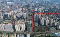 Cận cảnh công trường thi công mở rộng đường Nguyễn Tuân