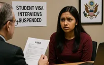 Mỹ tạm dừng phỏng vấn visa du học