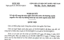 Nghị quyết về bổ sung dự toán ngân sách nhà nước chi thường xuyên năm 2025