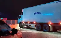 Tai nạn trên tuyến cao tốc Vĩnh Hảo - Phan Thiết gây kẹt xe kéo dài